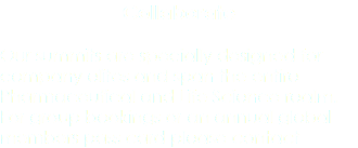 Collaborate Our summits are specially designed for company elites and span the entire Pharmaceutical and Life Science realm. For group bookings or an annual global members pass card please contact 